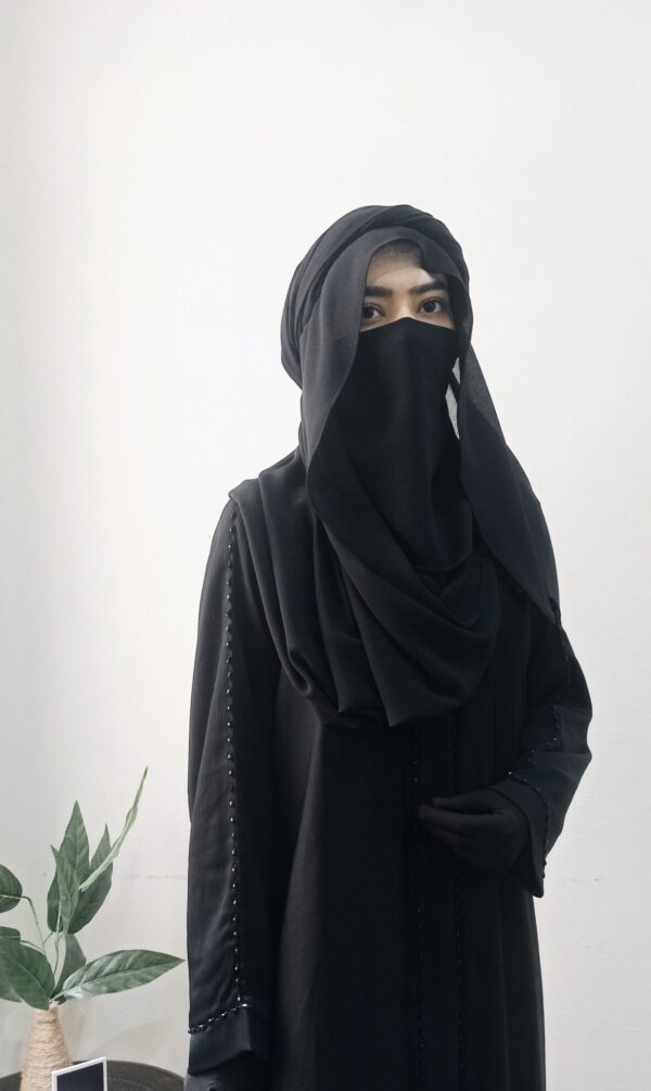 HandWork Pearl  Abaya - Code 1606
